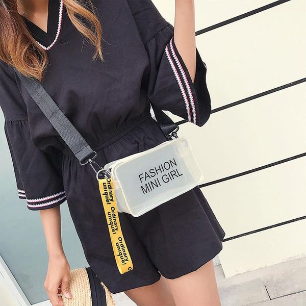 

ocardian womens wild transparent square pack fashion luxury clutch strap zipper small female bags shoulder messenger bag