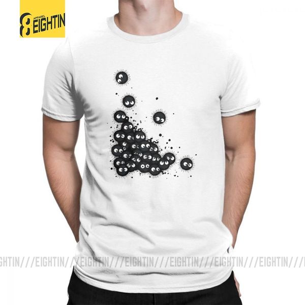 

my neighbor totoro t-shirts soot assault miyazaki hayao short-sleeve novelty large size pure cotton t shirts men's tee shirts