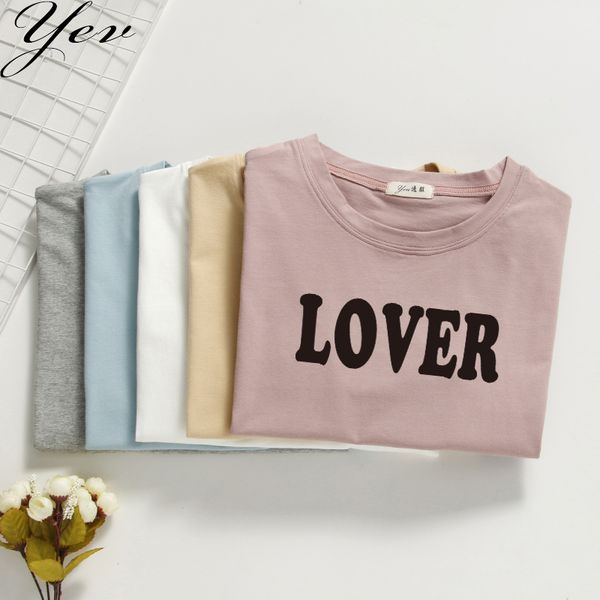 

2018 новая летние моды 100% хлопок женщины футболки lover printed crop top тройники для дамы хип хоп футболки женских топов свободного разме