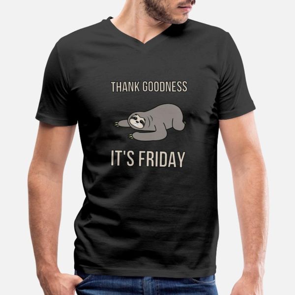 

funny lazy but cute design tgif sloth t shirt men designing 100% cotton s-xxxl formal fit funny spring kawaii shirt
