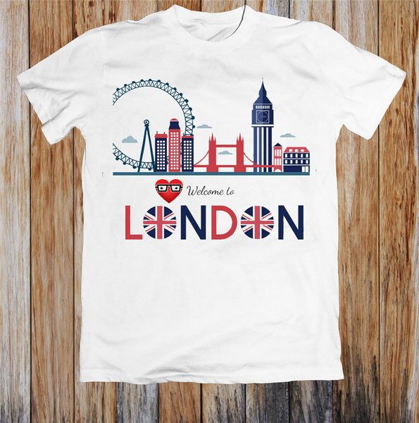 

welcome to london t shirt loose fit tee shirt