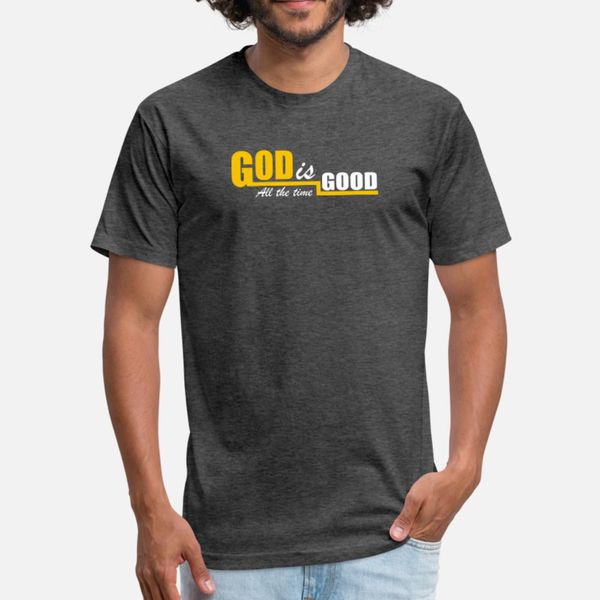 

god is good all the time t shirt men knitted cotton s-3xl loose comfortable summer family shirt