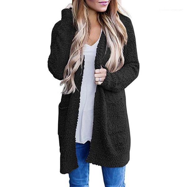 

sweaters fashion female knit clothing women designer winter coats cardigan sweaters with pockets autumn casual long sleeve, White;black