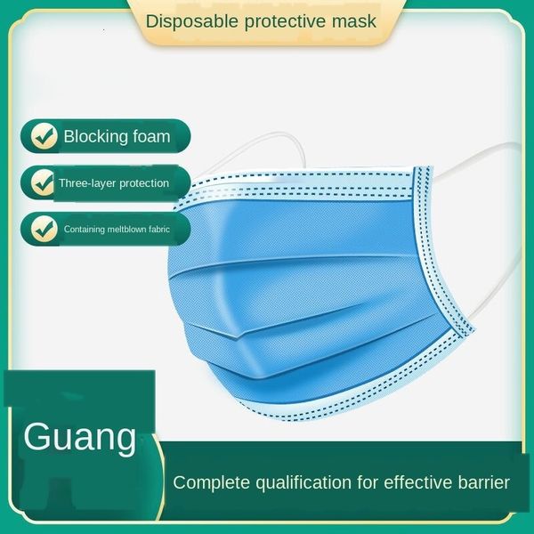 

civil three-layer non-woven spray cloth dust-proof disposable mask1