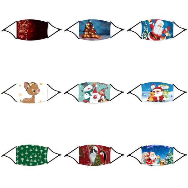 

women bling bling sequins face christmas masks anti-dust breathing mouth christmas mask reusable face christmas mask cotton washable chri#45, Black