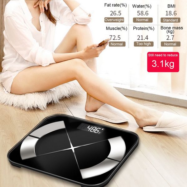 

new digital smart body fat scale bmi analyzer fitness calories water weight scales electronic bathroom scales bluetooth