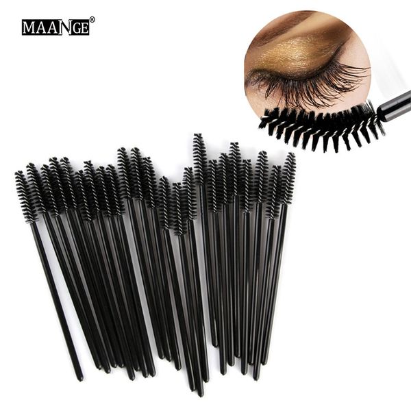

100pcs/pack disposable eyelash brush mascara wands applicator wand brushes eyelash comb brushes spoolers makeup tool kit