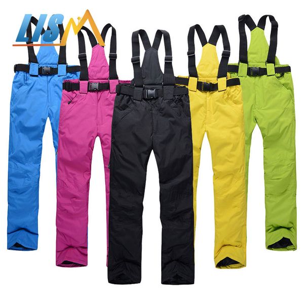 

lism men and women outdoor skiing windproof waterproof warm winter ski pants