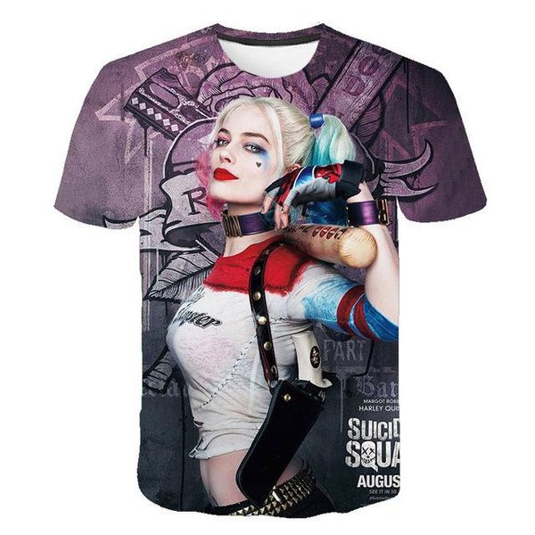

new suicide team clown black red 3d print shirts hentai kawaii hippie men clothing
