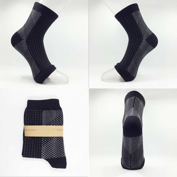 

elbow & knee pads 1pcs foot compression sleeves circulation angel ankle swelling pain sleeve relief pad and 2021, Black;gray