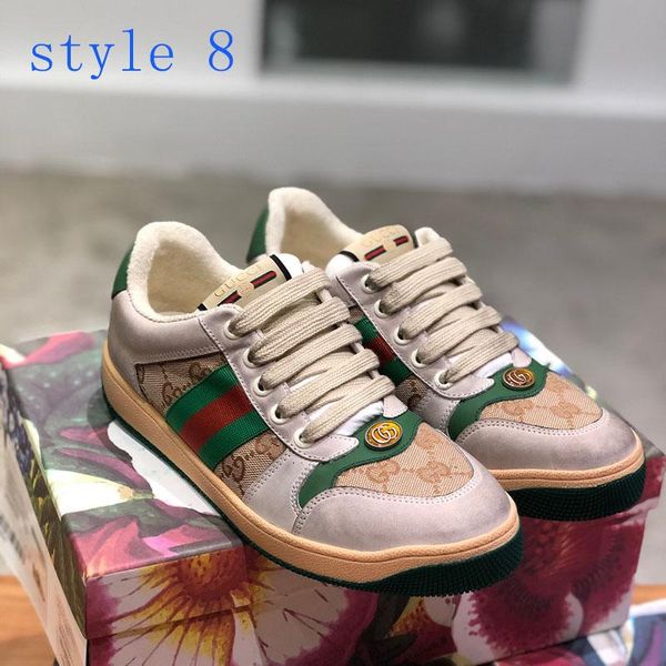 

fashion luxury women classic printed shoes casual lace-up flats low help sneakers lace up mens splice sports shoes, Black