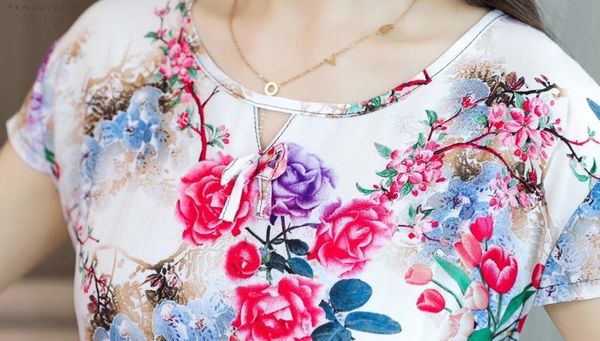 

dresses xl 5xl women clothes print animal print tunic long cotton o neck dress sleeves mid calf plus size loose, Black;gray