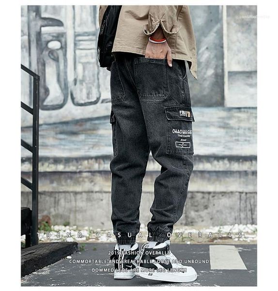

pants pocket designr button hip hop homme clothing new winter casual apparel men autumn designer jeans, Blue