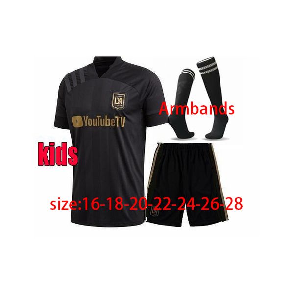 

2020 2021 la los angeles fc vela soccer jerseys + kids kits lafc home 20 21 zimmerman rossi blessing diomande football shirt uniform, Black;yellow