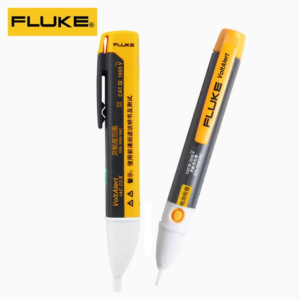 

fluke 1ac-c2 ii voltalert sensor non-contact 200~1000v ac optical fiber tester electrical detector pen