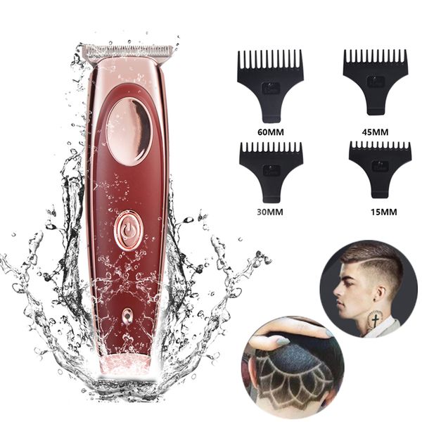 

professional hair trimmer electric hair clipper men beard trimmer hair cutter barber ipx7 waterproof cordless haircut machine
