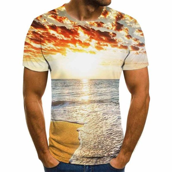 

natural wind 3d graphic summer 3d print shirts horror humor comics men clothing
