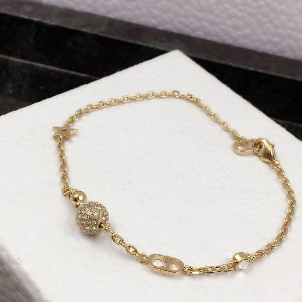 

super classic letter ball diamond designer bracelet luxury designer jewelry women bracelets, Golden;silver
