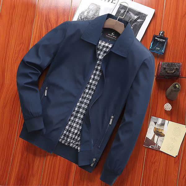 

middle-aged men's jacket in spring autumn business leisure middle old dad has a loose and thin overcoat with lapel kg-134, Black;brown