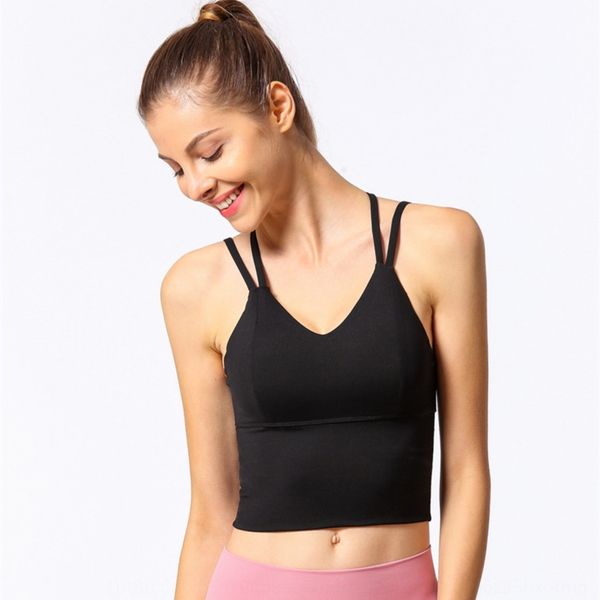 

ins internet celebrity new yoga sports running shockproof fitness camisole for women ins internet celebrity new yoga vest vestsports running, Gray