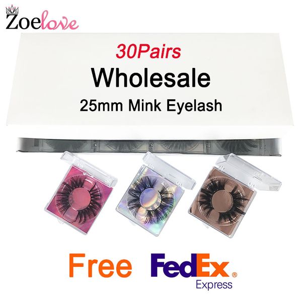 

mink eyelashes bulk makeup fluffy mink lashes set 30 pairs false eyelashes vendor 25mm lashes pack wholesales 3d