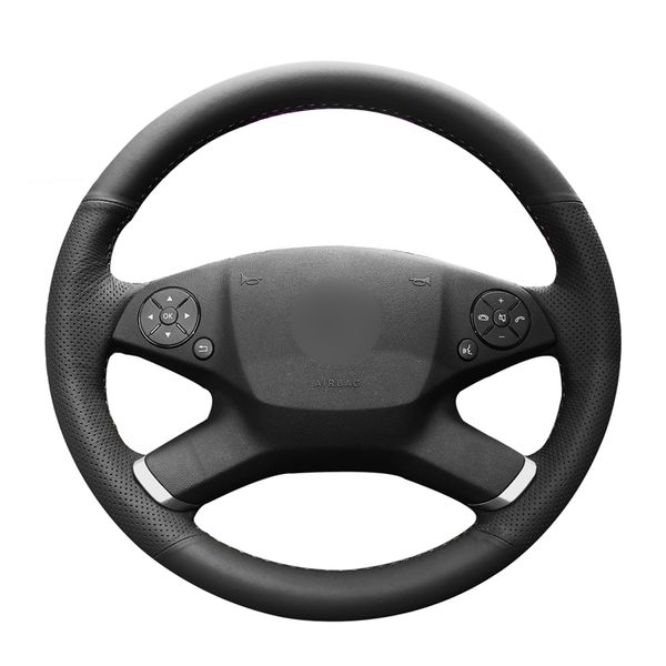 

hand-stitched pu artificial leather steering wheel cover for mercedes benz e-class w212 e 200 260 300 2009-2013 accessories