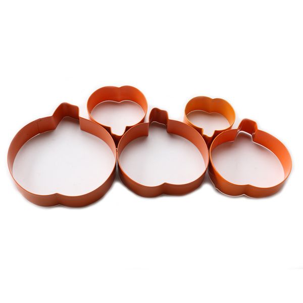 

5pcs/set biscuit mold pumpkin stainless steel baking cookie cutter halloween