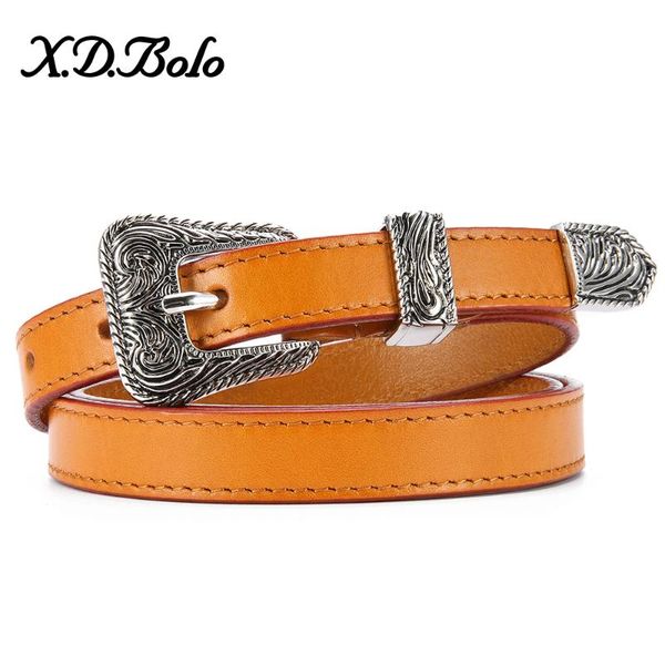 

xdbolo ретро женщина ремни черный натуральной кожи талия ремень женщина cowskin женского сплав пряжка пояс для женщин luxury, Black;brown