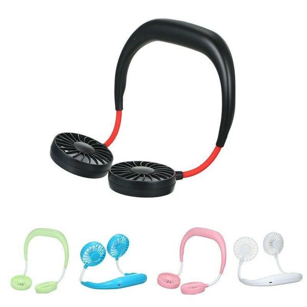 

cgjxs2000 mare usb portable fan hands -neck hanging usb charging mini portable sports fan 3 gears usb air conditioner t200518