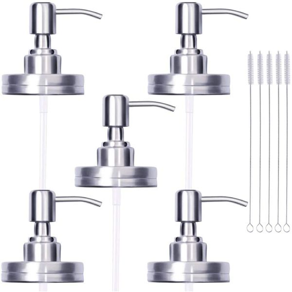 

soap pump and lotion dispenser lid,proof soap and lotion dispenser pump for mason jars or diy (no jars)