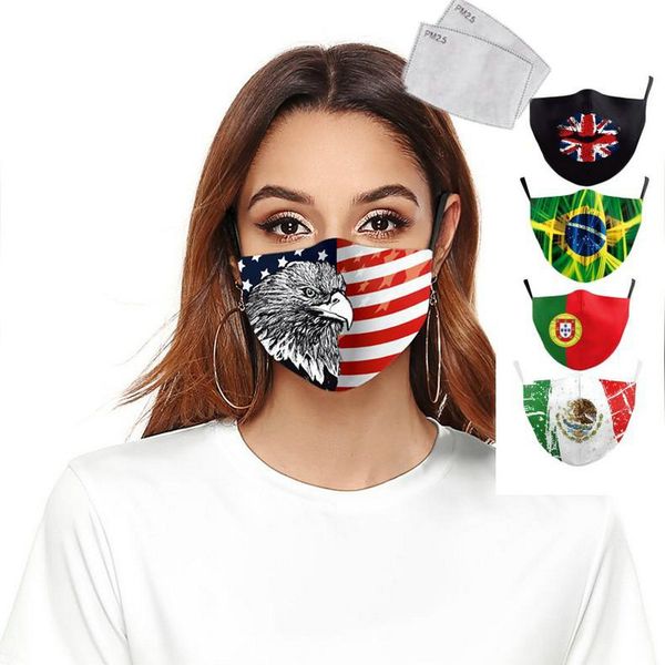 

mask pm25 reusable mask proof washable forza italy spain flag print keep fighting face masks fabric protective facemask vgnoj hj2009