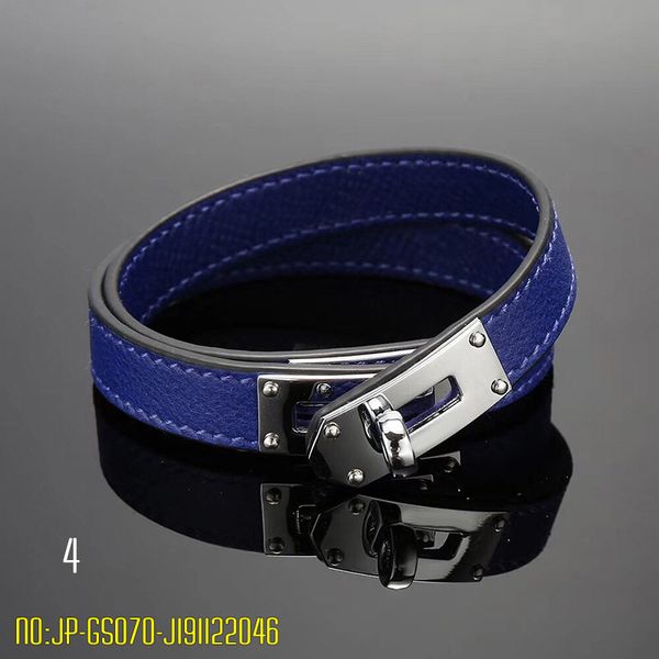 

bracelet for woman stainless steel real leather bangles fashion double h letter bracelets silver bangle designer brand jewelrys for man, Black