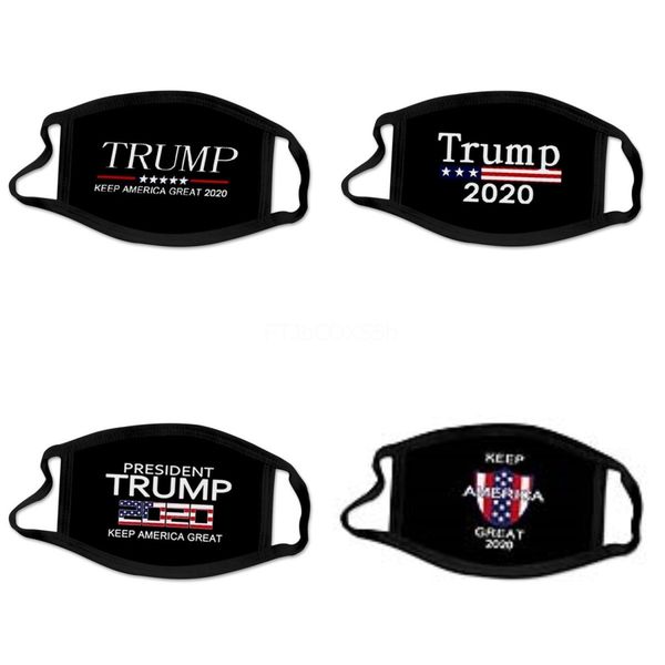 

lack masks trump american election supplies dustproof print mask universal for men women american flag masks#641, Black
