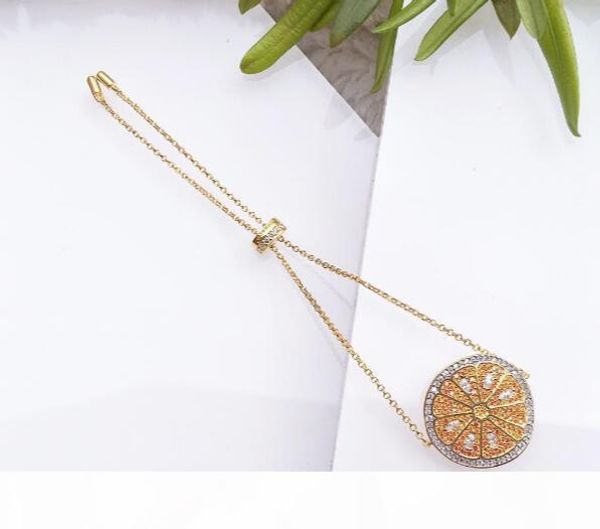 

luxury jewelry bracelets s925 sterling silver bracelets orange shape single charm bracelets for women fashion, Golden;silver