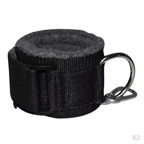 

2x padded fitness ankle strap cuff for kickbacks hip abductors cable