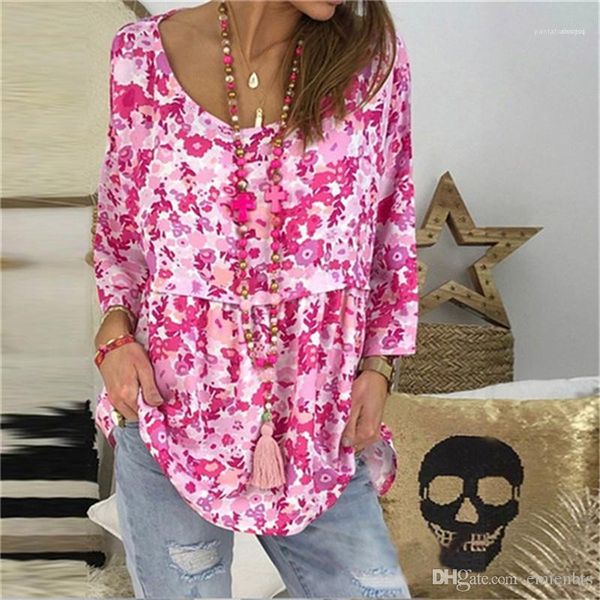 

neck half sleeve loose women women summer clothes plus size women clothing tshirt fashion floral printed scoop, White