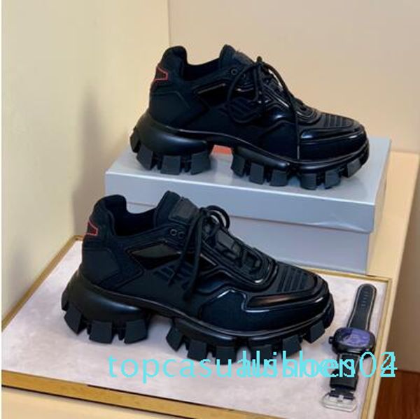 

2019 fashion mens designer shoes cloudbust thunder basketball platform triple sneaker vintage casual men sock shoes outdoor trainers565 t04, Black