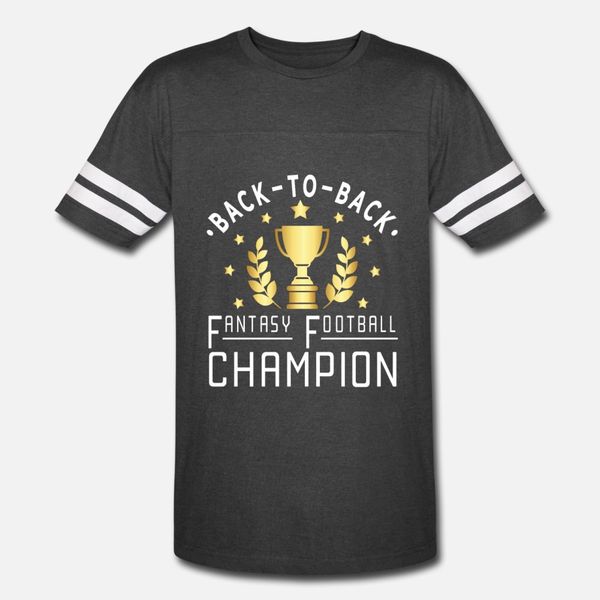 

back to back fantasy football champion t shirt men personalized short sleeve s-3xl unique graphic breathable summer style pictures shirt