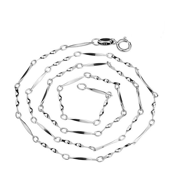 

1.5mm s925 sterling silver necklace new delicate temperament female melon seed chain clavicle necklace