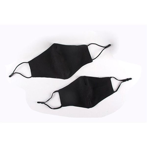 

new breathable 2 layers black washable cloth mask adjustable pm2.5 anti-dust mask for kids adults dhb911