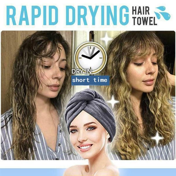 

towel high grade superfine fiber dry hair cap quickly dryer bath wrap super