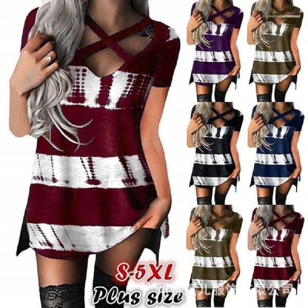 

sleeve ladies long tees casual striped female v neck printed women tshirts summer designer short, White