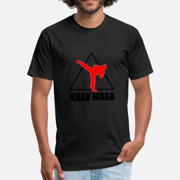 

krav maga self defense martial arts t shirt fight t shirt men design cotton round neck pictures fitness casual spring autumn letter shirt