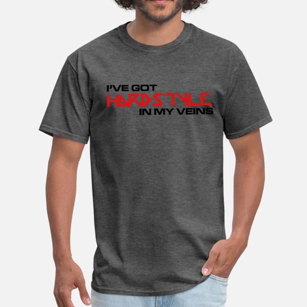 

hardstyle in my veins t shirt men customized short sleeve plus size 3xl formal famous funny spring trend shirt