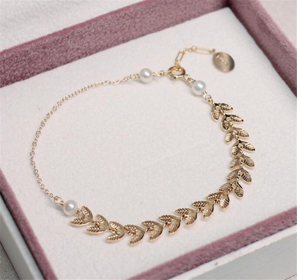 

yun ruo 2020 gold wheat pearl bracelet woman birthday gift fashion stainless titainum steel jewelry yellow gold color never fade, Black