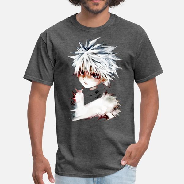 

white haired fighter t shirt men famous cotton s-xxxl novelty famous comical summer style leisure