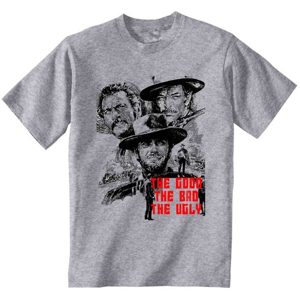 

the good the bad the ugly new cotton grey t shirt2019 fashion 100% cotton slim fit short sleeve hipster casual tee shirt