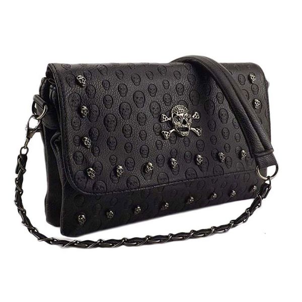 

women's studded skull messenger bags rivet envelope mini clutch bags envelope crossbody shoulder bag crossbody small square bag