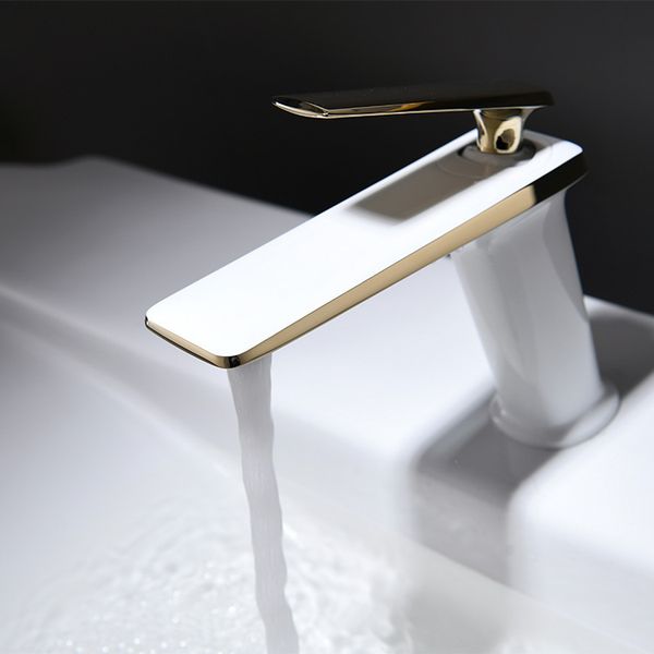 

modern simple style all-copper black basin faucet white faucet, etc.