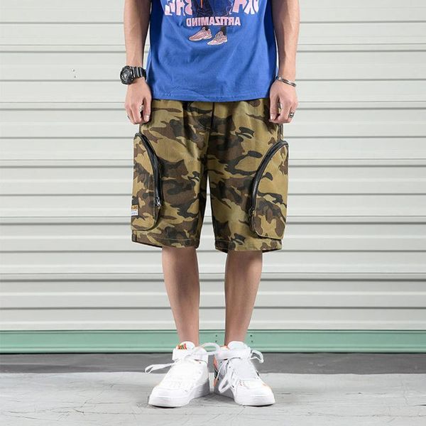 

mens cargo shorts 2020 brand new camouflage tactical shorts men cotton loose work casual short pants plus size #g3, White;black